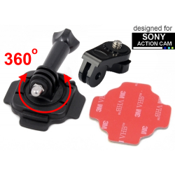 Uchwyt obrotowy 360 stopni na kask do Sony Action Cam