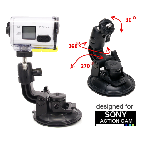 Przyssawka mocna do Sony Action Cam - mocowanie np. do szyby